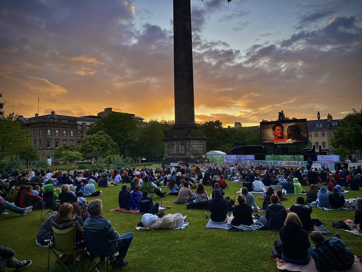 The sun sets on #SquareCinema 2023, with the spectacular #TopGunMaverick… A huge thank you to everyone who joined us over the weekend and to @EssentialEdin @LNER & @Pilgrimsgin See you next year! #Edinburgh #outdoorcinema