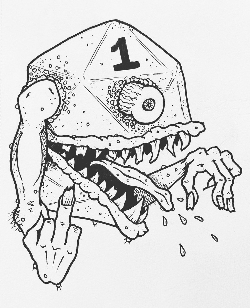 AgranakStudios's tweet photo. You’re a natural one! #dungeonsanddragons #naturalone #ttrpgcommunity #criticalfailure https://t.co/wd9fXWH5Pd