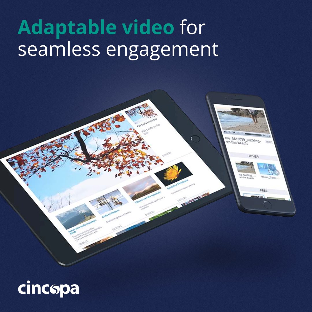cincopa's tweet image. Adaptable video for seamless engagement. 📺💻🖥📲

hubs.li/Q01VFSGc0

#embedvideo