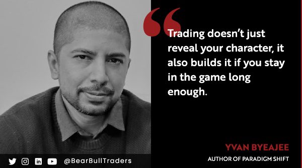 MikeBBBT's tweet photo. Trading doesn’t just reveal your character, it also builds it if you stay in the game long enough.” Yvan Byeajee

BearBullTraders https://t.co/6ZIh9L8SmZ