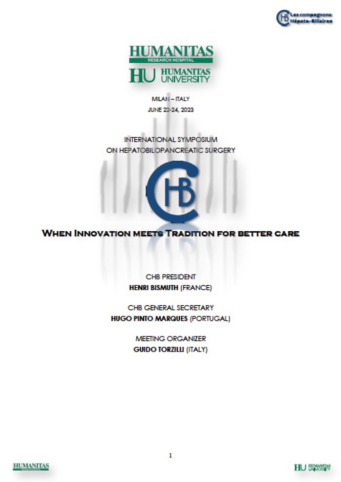 TorzilliGuido's tweet photo. Humanitas Milan, June 22-24, 2023 a great meeting of the Compagnons chaired by Prof. Henri Bismuth for discussing on HPB surgery: “when innovation meet tradition for better care” … declared &amp; realized @HUNIMED @HumanitasMilano @IHPBA @EAHPBA @SSATNews @Aicep4 @VautheyMD https://t.co/BGk36d2h2j