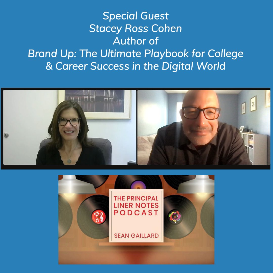 Listen to latest episode of #PrincipalLinerNotes featuring @StaceyRossCohen of #BrandUp. 

Thanks to @LainieRowell for connecting us! 

spotifyanchor-web.app.link/e/ZsNiaraCVAb

#podcast #ISTELive #teachertwitter #ISTELive23 #nced #VAESP2023 #edchat #edtech