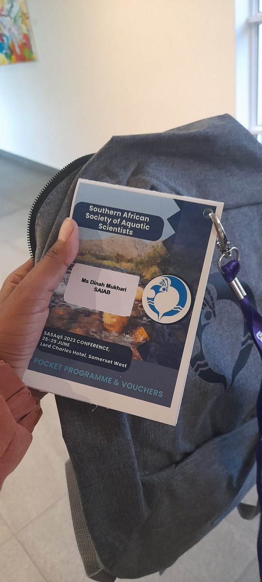 Registration completed, looking forward to the exciting program <a href="/SASAqS_society/">Southern African Society of Aquatic Scientists</a> prepared for us. Here to talk about <a href="/ATAP_ZA/">Acoustic Tracking Array Platform</a> mullet project #teamfish