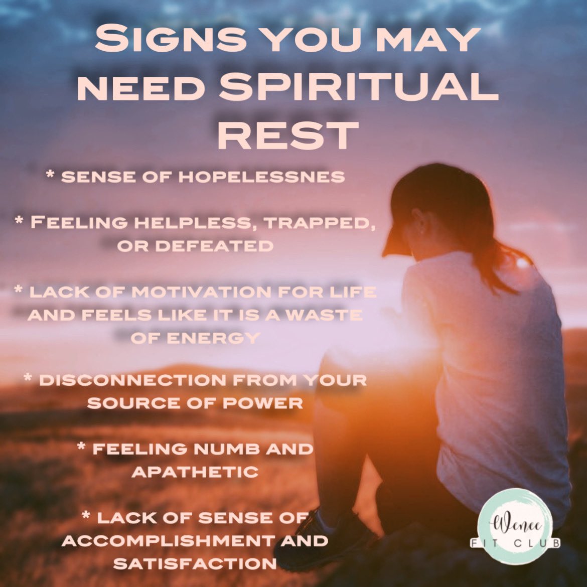 WeneeFitClub's tweet image. Our Rest series continues with - Spiritual Rest

For many, spirituality gives us meaning/purpose, but do we take time to rest our spirit?

⬇️What can that look like? ⬇️

#WeneeRestWknd #SCLSaturday #SelfCareSunday #WeneeFitClub #WONHO #WENEE @official__wonho @official_WH_jp