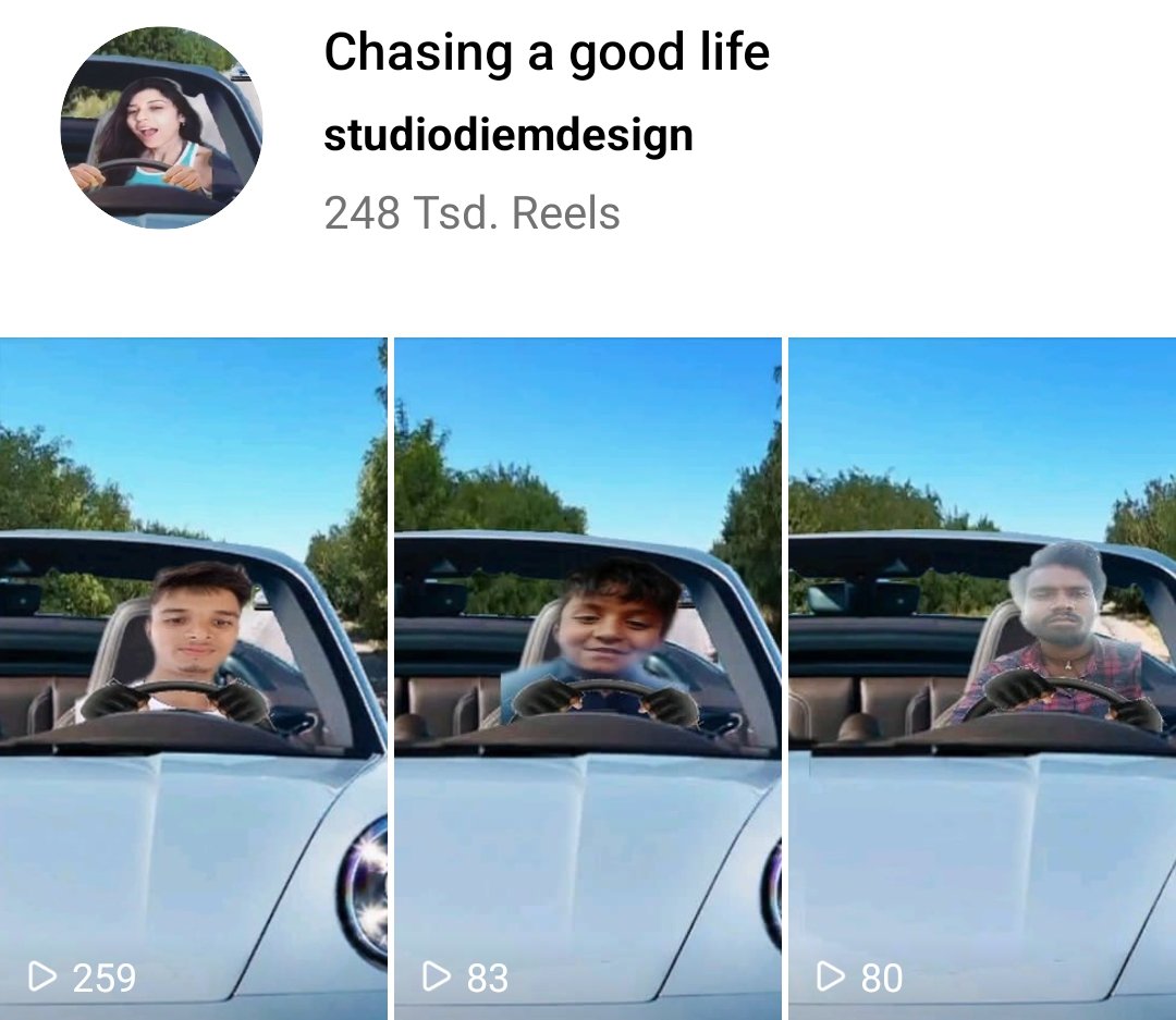 studiodiem_at's tweet photo. Seeesh... 248.000 reels made with our filter on Instagram! #instagram #reels #chasing #goodlife #facefilter #filters #selfiefilter https://t.co/Ut3YV0tQhf