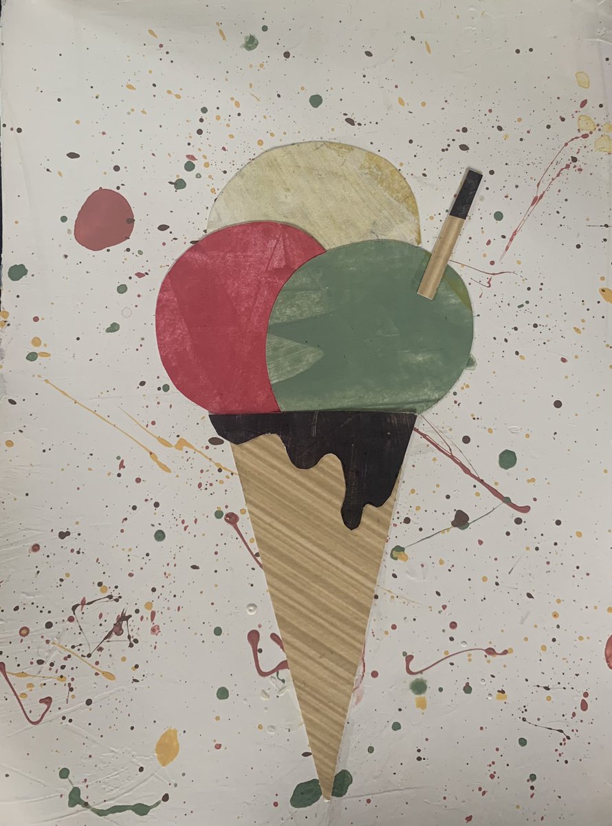 _Lucia_Castillo's tweet photo. An illustration a day in a small sketchbook, using a prompt from my 5yo given at breakfast. 162 Ice Cream https://t.co/atJQIaMNlU
