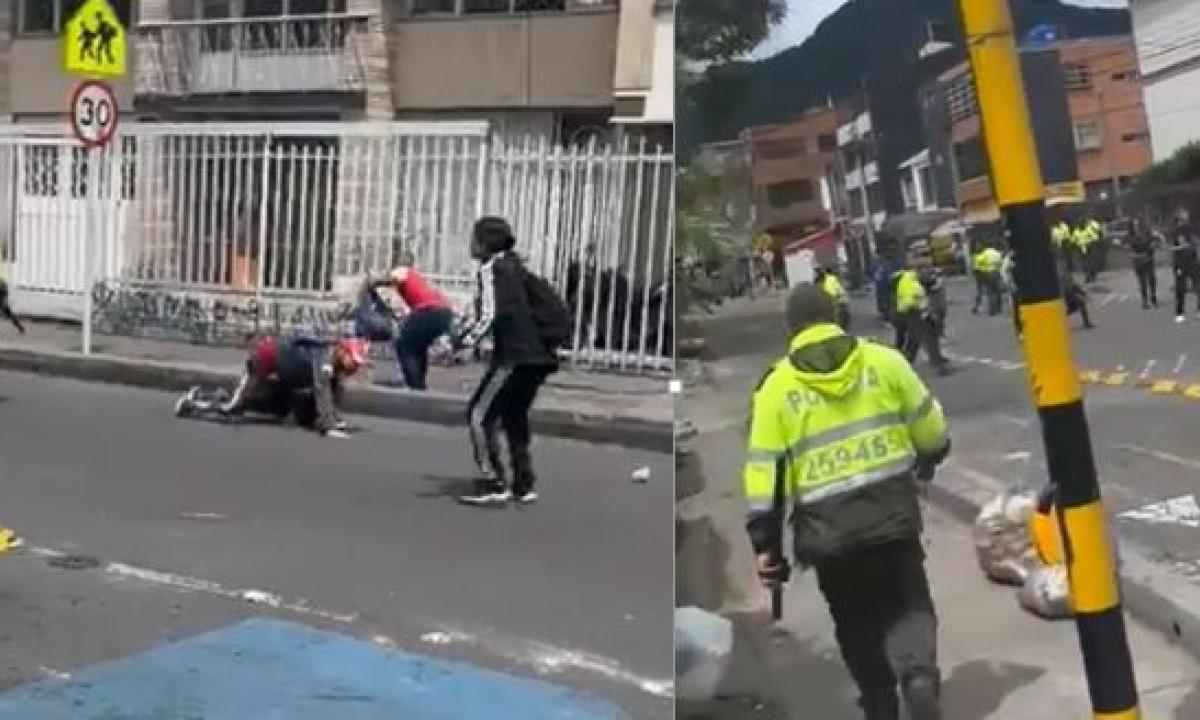 🔴Batalla campal antes de la final femenina entre Santa Fe y América en El Campín. Aquí el video completo. ▶️ eltiempo.com/deportes/futbo…