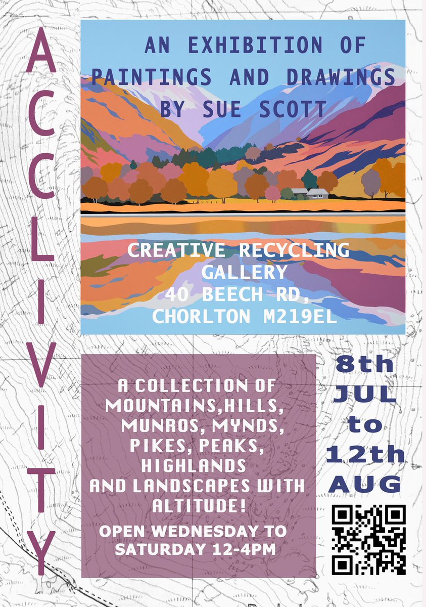 This is what's been keeping me very busy recently! Starting on 8th July my next exhibition of original landscape artworks. #artgallery #artexhibition #landscapepainting #walkinguk  #mountains #climbing