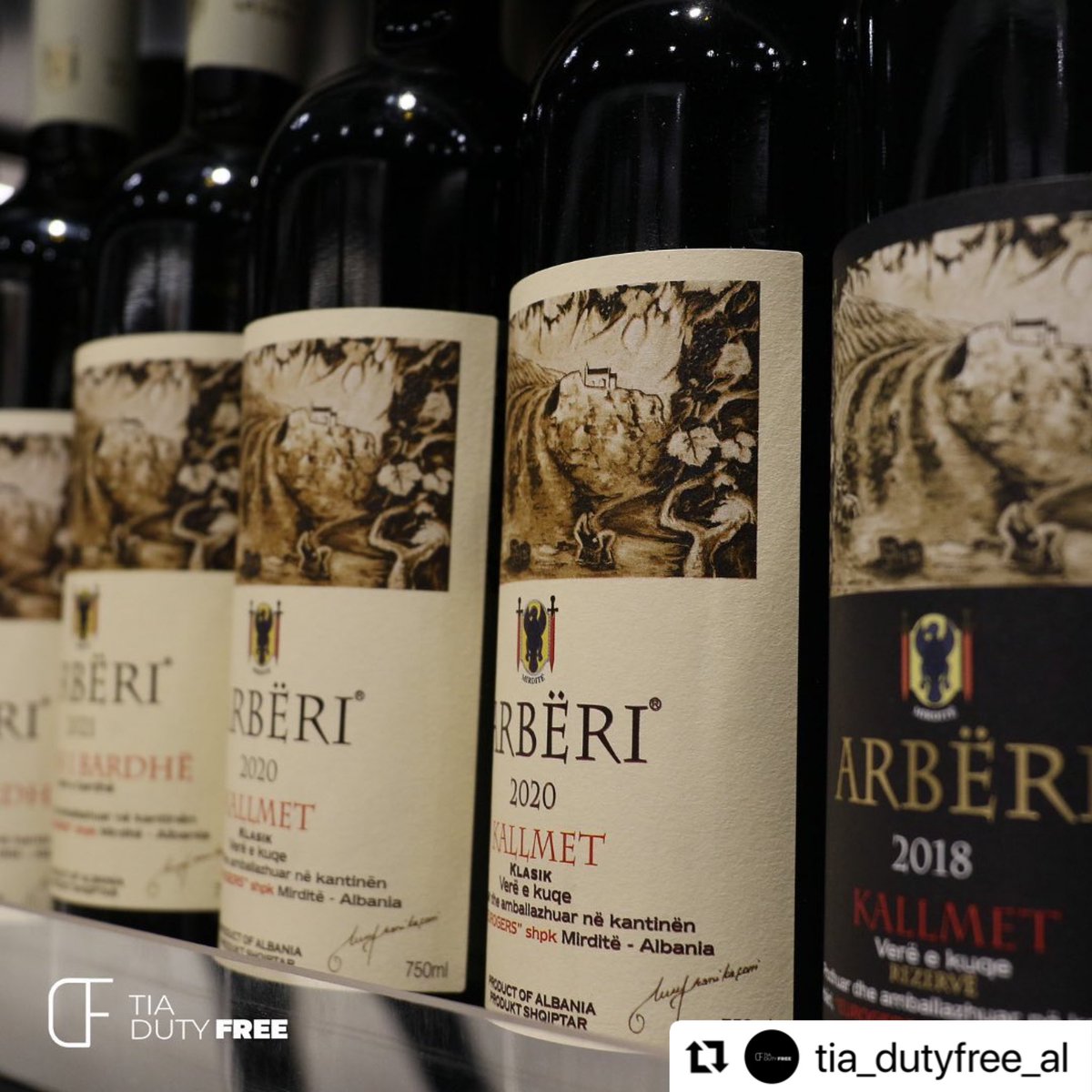 kantina_arberi's tweet photo. We are glad to notify all of you who travel outside Albania that from now on ARBËRI Winery’s products can be found in the DUTY FREE shop near MTheresa RINAS Airport.Wherever the roads lead you dont forget to take some Albanian products to gift to your friends or consume yourself. https://t.co/cdfQwFMBif