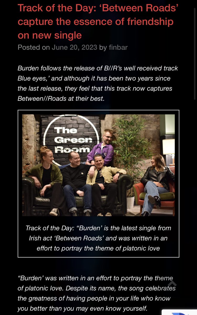 Thanks <a href="/toonmusic/">Finbar Hoban Presents</a> for making Burden track of the day. finbarhobanpresents.com/track-of-the-d…