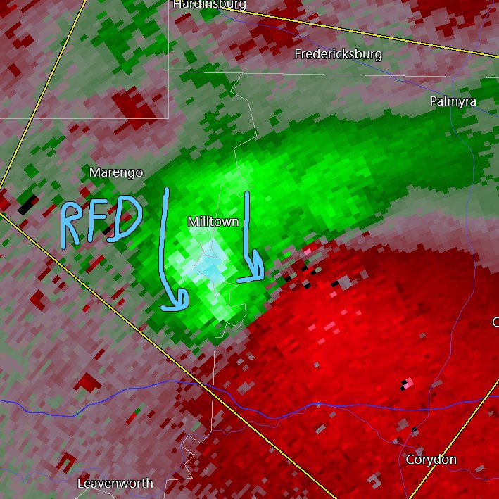 Storm_101 on Twitter "A look at the Supercell in Milltown IN. A couple