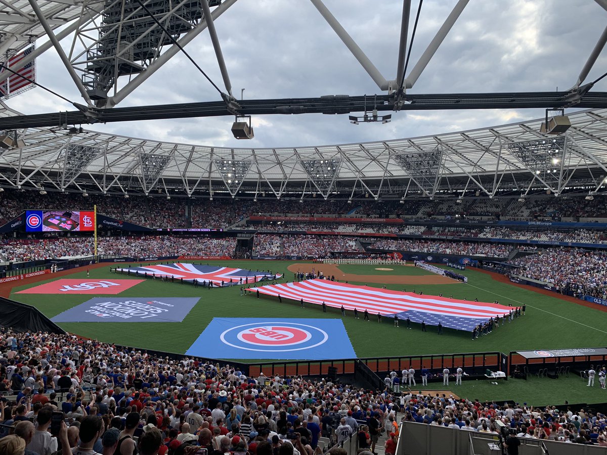 Russell Pink (@russpink1) on Twitter photo What a weekend of baseball, camaraderie, singing, laughing and oversized nachos. It was amazing to see the two nations I consider home celebrated in such a positive way. Play ball! #LondonSeries <a href="/MLBEurope/">MLB Europe</a> What a weekend of baseball, camaraderie, singing, laughing and oversized nachos. It was amazing to see the two nations I consider home celebrated in such a positive way. Play ball! #LondonSeries <a href="/MLBEurope/">MLB Europe</a>
