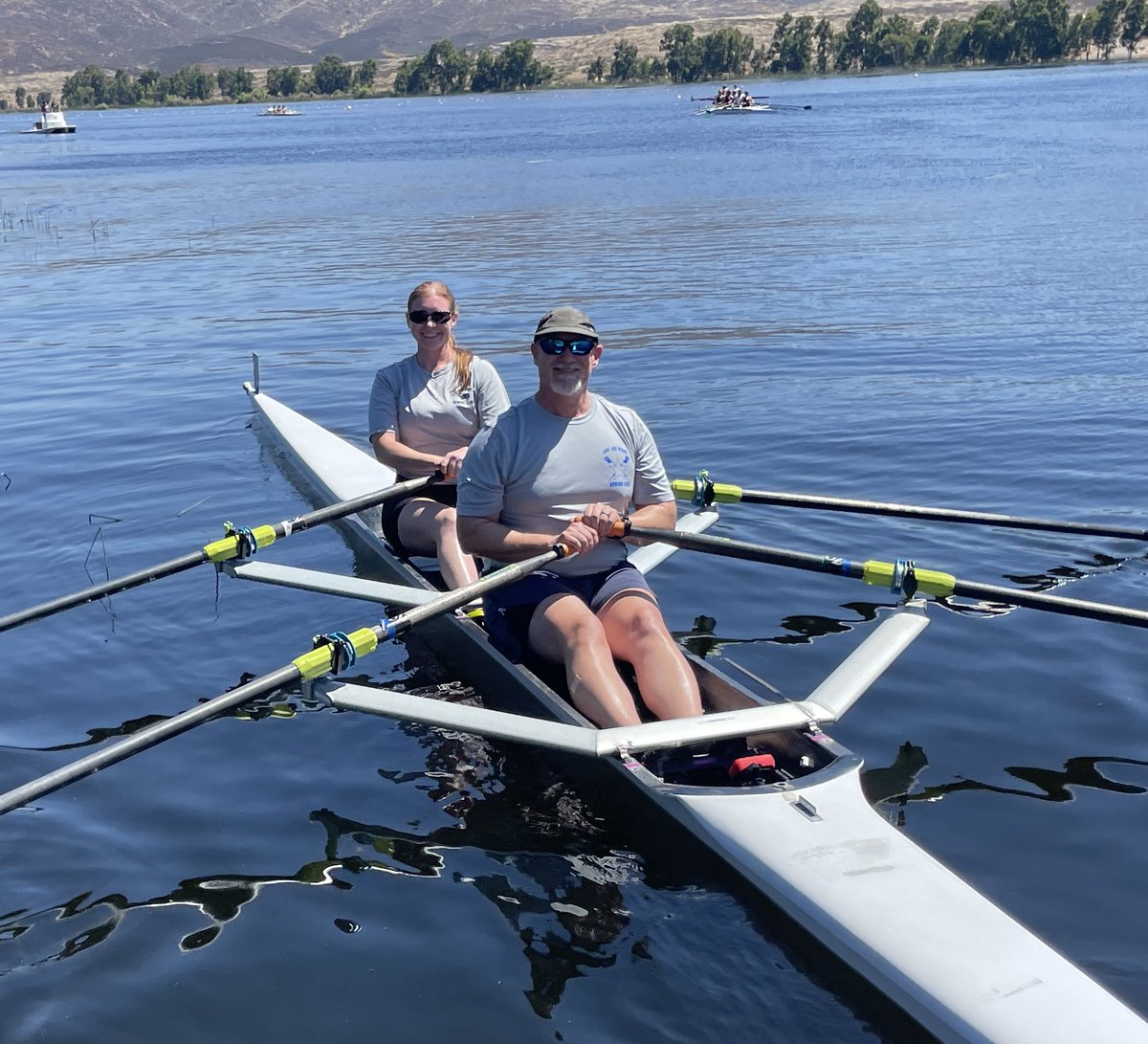 RowingUnlv's tweet photo. Father/Daughter Todd and Carlyn win a bronze in the Mixed B 2x. Carlyn rows for UNLV and Todd is a UNLV Asst. Coach! Well done! https://t.co/E7qEnhEBGt