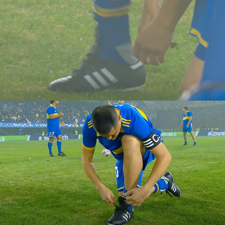 Juan Román Riquelme desempolvó los botines para despedirse del patio de su casa. El último baile del más grande en toda la historia de Boca Juniors. ROMÁNCE ETERNO.