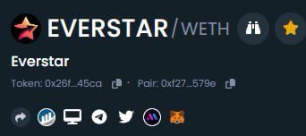 Dextools updated! 💫
<a href="/DEXToolsApp/">DEXTools</a> 

dextools.io/app/en/ether/p…

#EverStar #EVERMOON #EVERMARS #Crypto #DeFi #1000x
