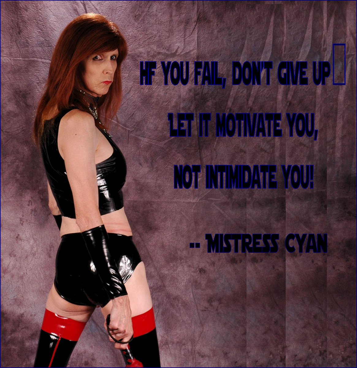 If you fail, don't give up...
Let it motivate you,
not intimidate you!