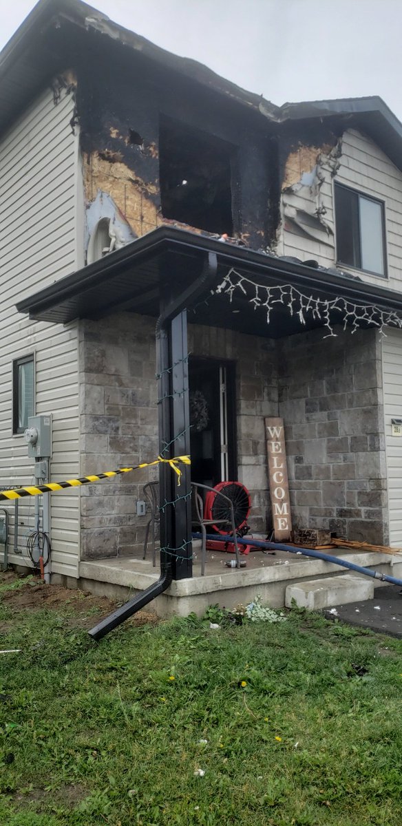 GNFD on scene of a row house fire all occupants accounted for and all animals are out. Fire investigation has begun with ESA assisting. <a href="/NapaneeFire/">Greater Napanee Fire Services</a>  <a href="/NapaneeBeaver/">The Napanee Beaver</a> <a href="/Greater_Napanee/">Greater Napanee</a>  <a href="/ONFireChiefs/">Ontario Association of Fire Chiefs (OAFC)</a>  <a href="/CdnFireChiefs/">CAFC/ACCP</a>  <a href="/ONFireMarshal/">Office of the Fire Marshal</a>