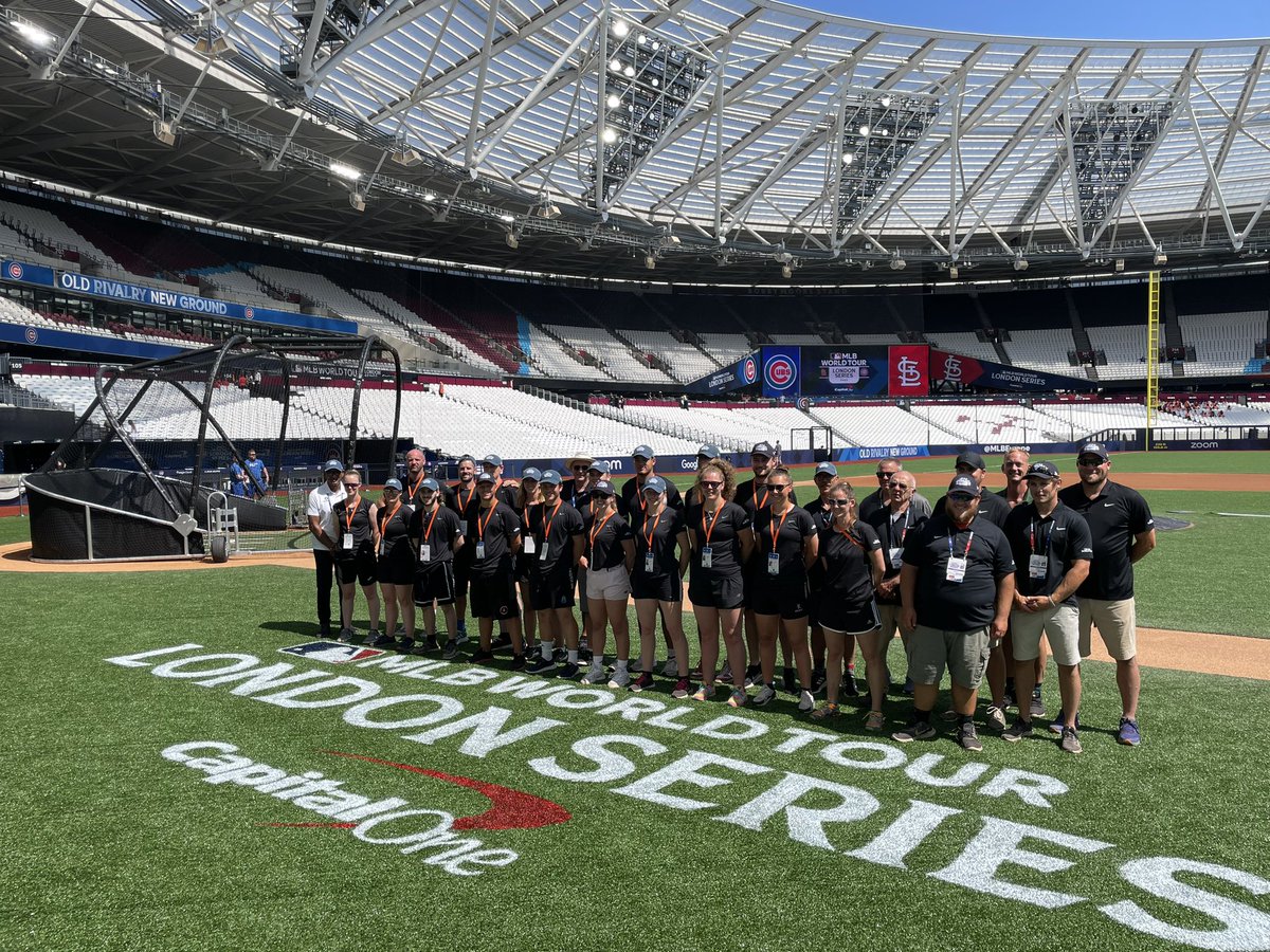 So proud to spend the past 18 days with this amazing group of people from around the world building the MLB field for the #LondonSeries .   Way to many vendors and partners to thank but couldn’t have done it without each and everyone of you. Thank you! .   #MLBLondonSeries…