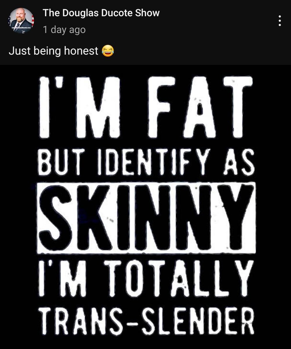 ericlarshanson's tweet photo. Are you #TransFat or #TransSlender? https://t.co/qZ1axu4Cns