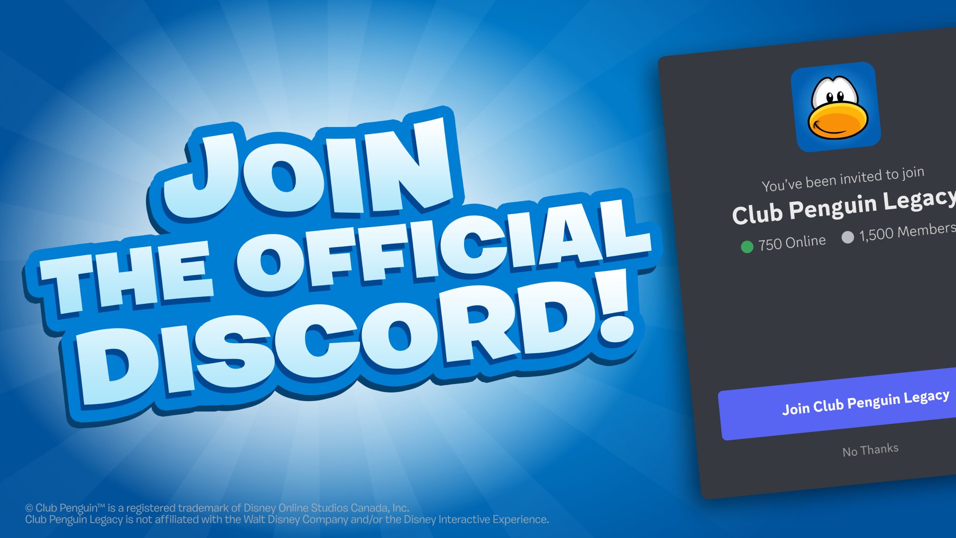 Join Club Penguin Legacy's Official Discord Community!