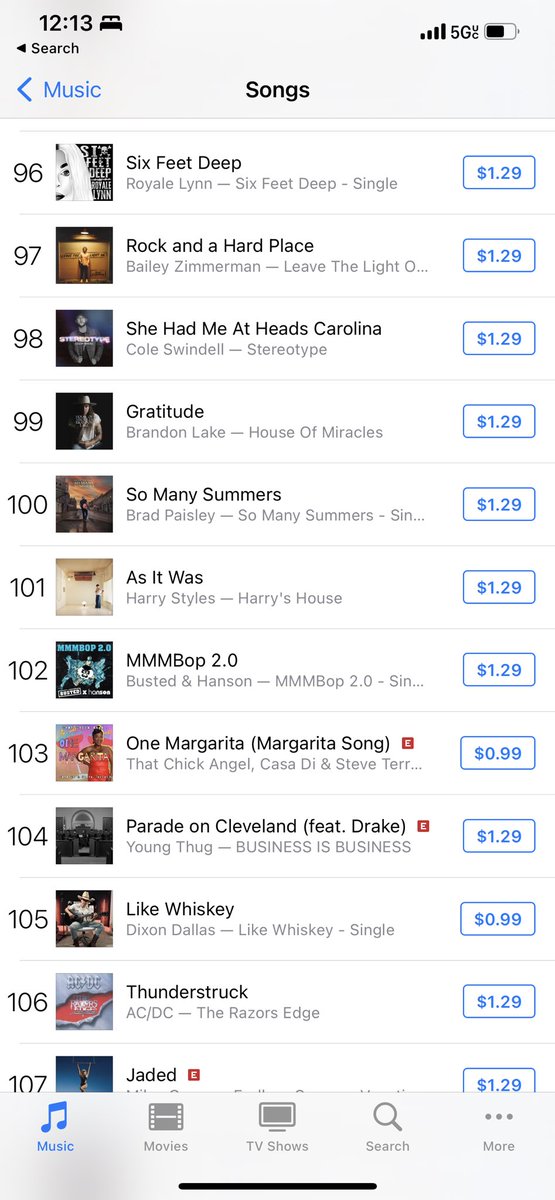 @AngeltheActress someone is about to break the top 100 in the US iTunes