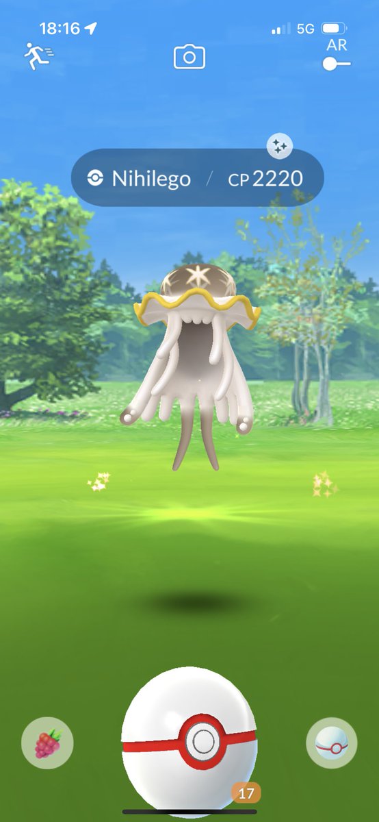 PogoPortions's tweet photo. Second shiny Nihilego! #PokemonGO #pogo #Shiny #raid #megabeasts #nihilego #TeamValor #Arceusiskind https://t.co/JUGySdiQCi