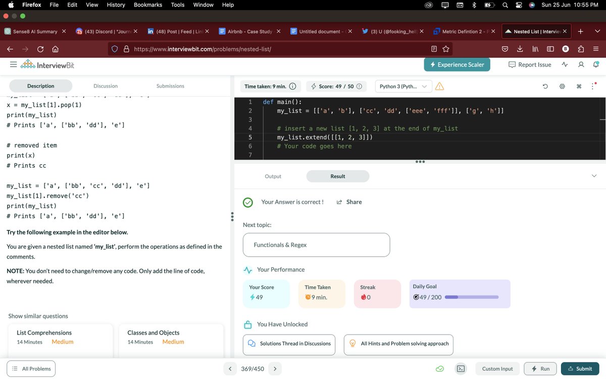 fooking_hell's tweet photo. Hello All, I have completed #Day56 of #365DaysofCode  Challenge with
@Scaler

Today I solved: https://t.co/xCdikeN0B2 Community Link: https://t.co/BIHSgRSLiO #scalerdiscord #codewithscaler https://t.co/JqDfHgQhzo