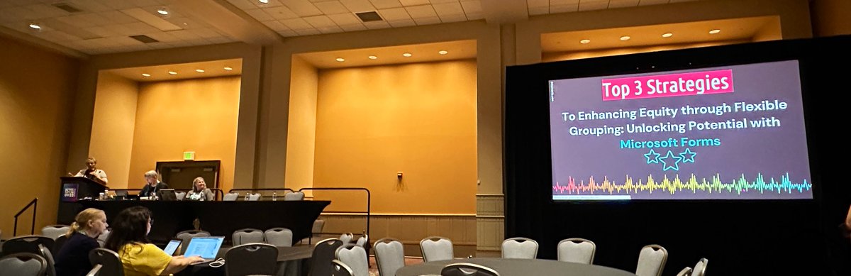 elenavercher's tweet photo. how can we group students by their interests, and making sure at the same time that they won't choose it because of their friends... #Forms!🥰✨

so much fun and food for thought in 20 minutes! Thanks for sharing your magic, @CathleenLacey!✨

#tmiste #ISTELive #ISTELive23 https://t.co/mD9iptWMle