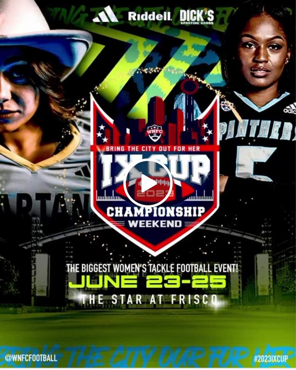 GrdironBeauty's tweet photo. The wait is over! @wnfcfootball 2023 IX Cup Championship Weekend has finally arrived. 

Go get your tickets at https://t.co/UU9omyxvMf, you won’t want to miss
@MSLadyPanthers looking to shock vs 3X Champs @TXEliteFootball

#WNFC #ixcup #championshipweekend #football https://t.co/L03tcNlGOr