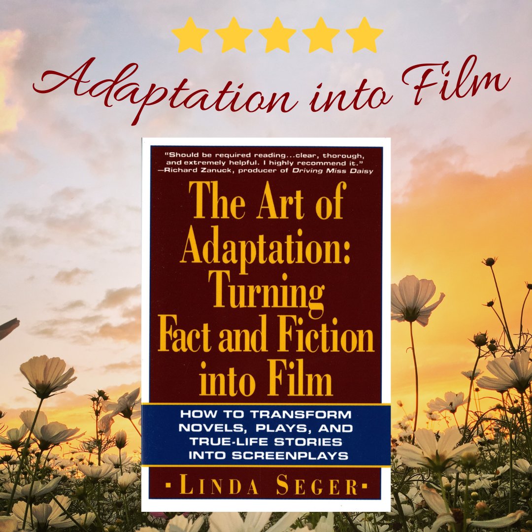 Why do we like adaptations?
They offer a visual and cinematic experience.
'The Art of Adaptation: Turning Fact And Fiction Into Film' by #LindaSeger is a timeless and invaluable resource for #filmmakers
#Cinematography #Adaptations #WeLoveBooks #BooksandMovies #ArtandSpeed #Arts