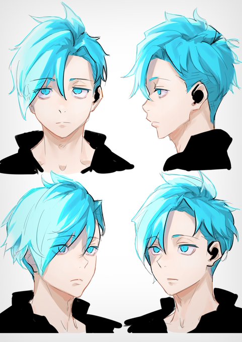 おはようございます!  #絵柄が好きっていう人にフォローされたい #あお 塗りを変えるとまた味わい深くなって好き