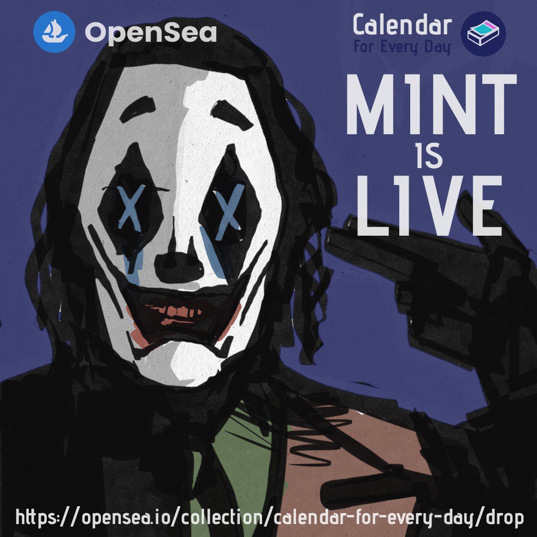 $50  |  24 hours   🗓️

🟪  RT + Follow <a href="/desvvt/">Calendar For Every Day</a>
🟪  Join Discord [comment proof] 👇
discord.gg/EDc8CYYHyg

_______________________________
Ready to be a part of something revolutionary? The minting for our new #NFT collection is officially open!
Link: opensea.io/collection/cal…