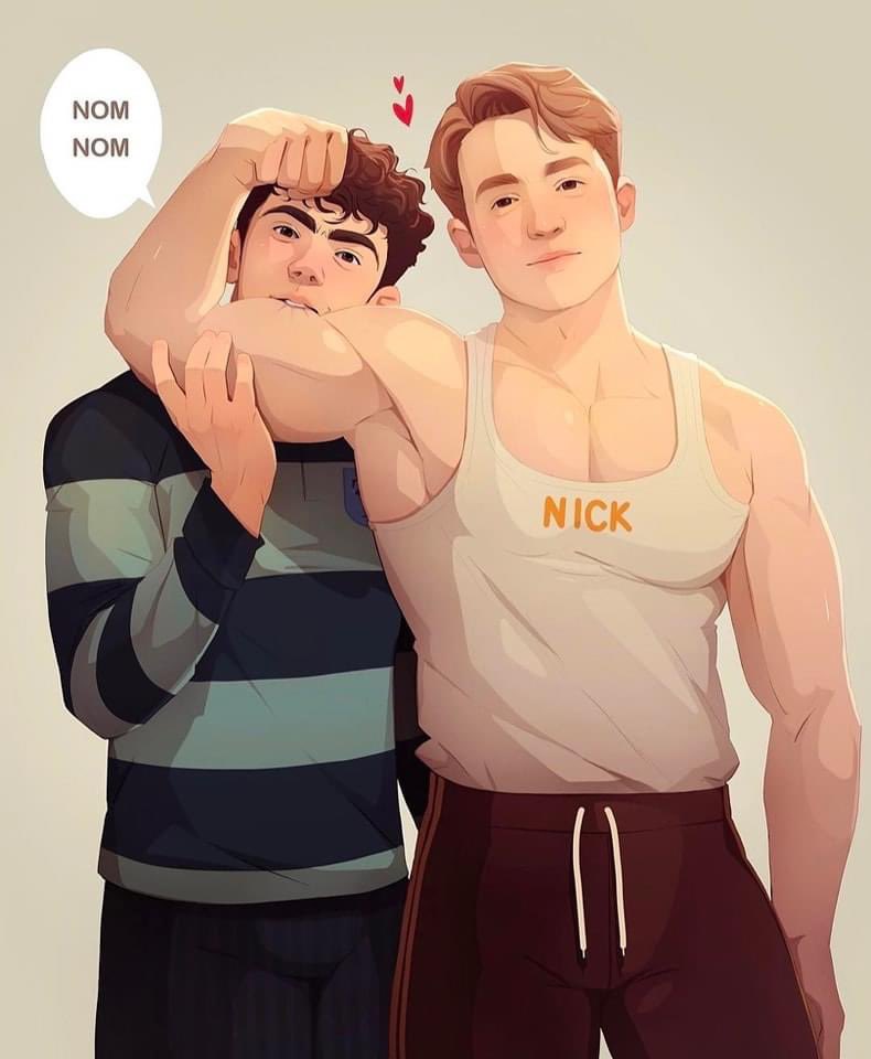 chunkymonkeyts's tweet photo. @boysamiie My favorite clingy couple. 🏳️‍🌈🍂 https://t.co/prsjsHJcnm