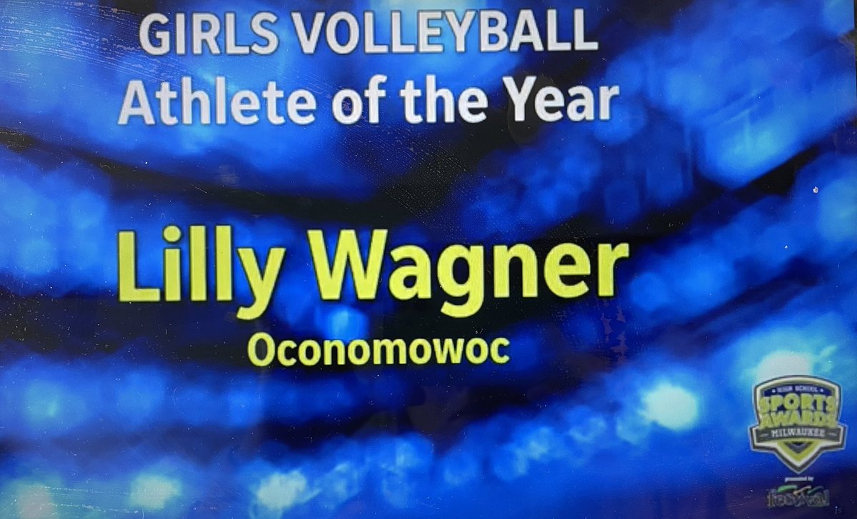lillywagner26's tweet photo. so honored to be named the @hssportsawards volleyball player of the year! couldn’t have done it without my @Oconomowoc_VB family🫶🏼 https://t.co/b2FNOskbjk