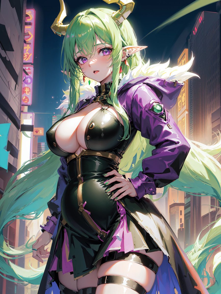 AlizsArts's tweet photo. Make your AI oc by @Mr_DogiDondi 

Day 20- Cyberpunk https://t.co/FKr2emgq7S