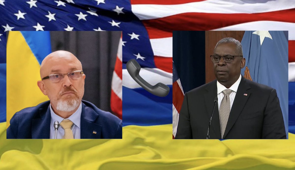 oleksiireznikov's tweet photo. Had a phone conversation with my friend and colleague @SecDef Lloyd Austin III.
We talked about recent events in russia. We agree that the russian authorities are weak and that withdrawing russian troops from Ukraine is the best choice for the kremlin. russia would be better served to address its own issues.
We also discussed the #UAarmy's counteroffensive and the next steps in strengthening our Defense Forces.
Things are moving in the right direction.
Ukraine will win.
🇺🇦🤝🇺🇲