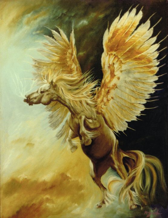 Art of the Day: 'Pegasus In Flight'. Buy at: ArtPal.com/djkrzywicki?i=…