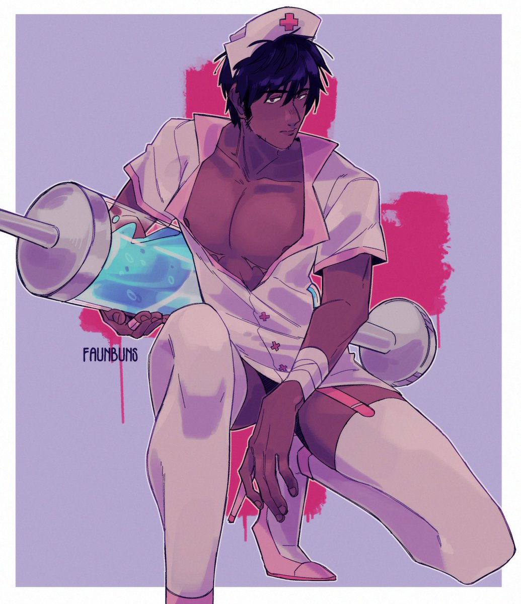 faun on X: [TRIGUN] nurse wolfwood idk im crazy t.cokiNF8pgSVR   X
