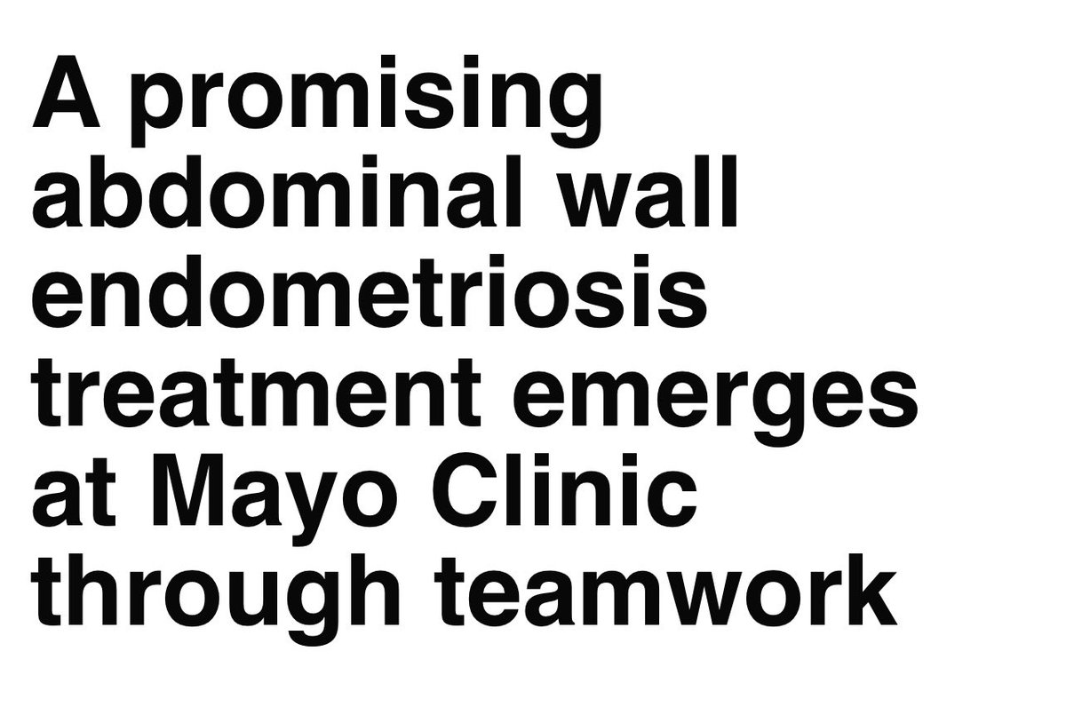 We’ve had very promising results from image-guided cryoablation of Abdominal Wall #Endometriosis mayoclinic.org/medical-profes… <a href="/MayoRadiology/">Mayo Clinic Radiology</a> <a href="/MayoGynecology/">Mayo Clinic OB/GYN</a>