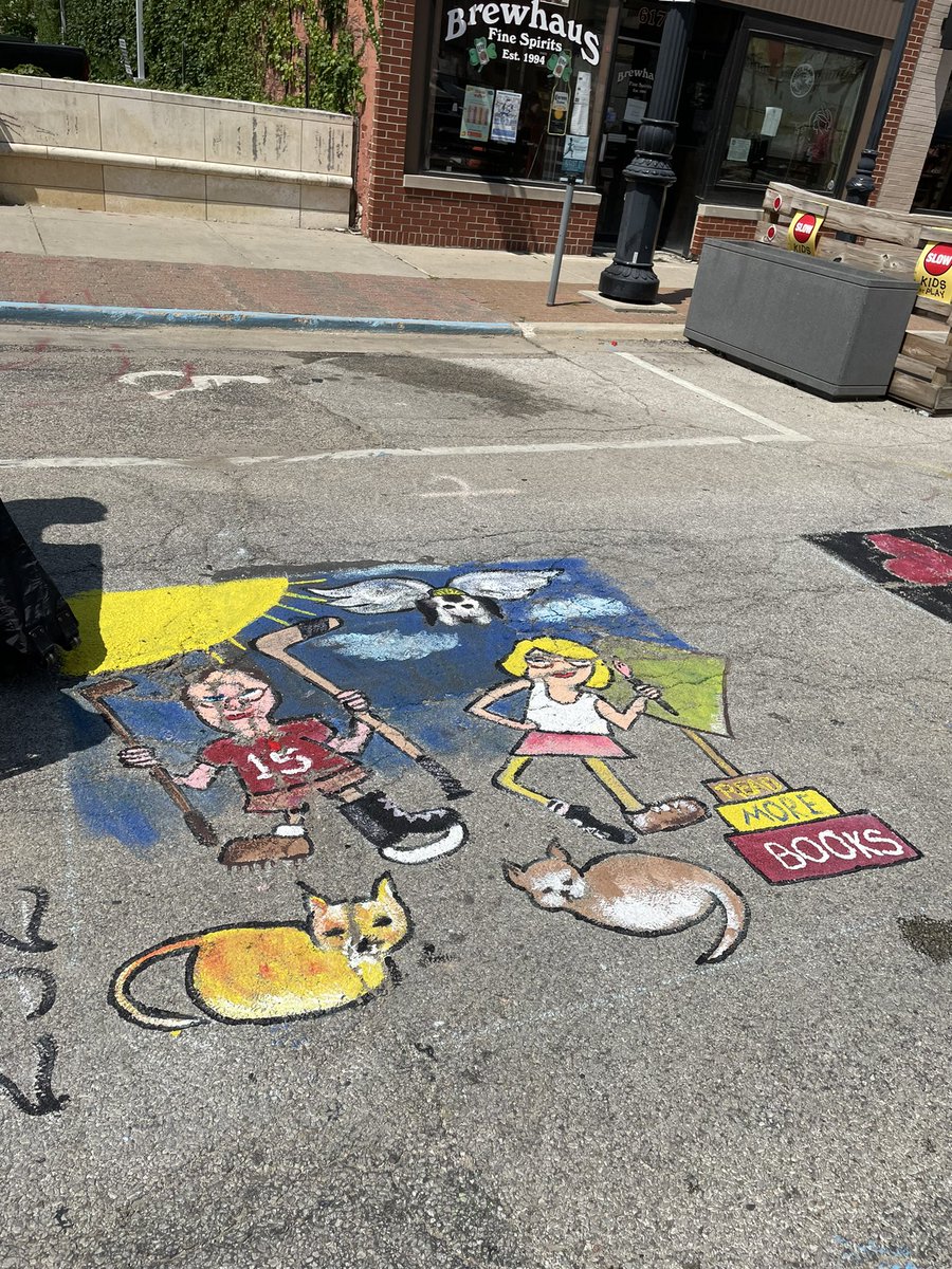 StidhamFlynn's tweet photo. Had a lot of fun with #pts23 Thank you to @SpringfieldArt for sponsoring the event! Had fun creating a portrait of us in the style of my favorite Cuban artist! https://t.co/7Uv0uPoBbH
