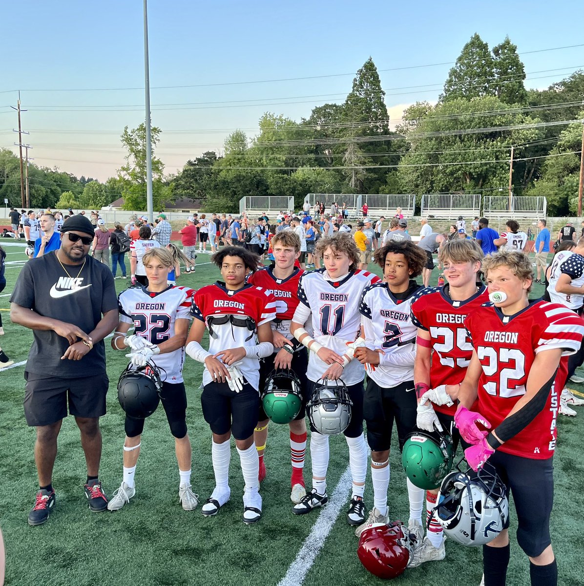 Team Lillard Football (@teamlillard7on7) on Twitter photo β27 Team Lillard athletes representing at the @OR_allstategame this year! #YKWTII
NEXT STOP: High School
<a href="/flyguyhuey5/">Houston Lillard</a> <a href="/RCarterTV/">RaShaad Carter</a> <a href="/AK727_/">AVK</a> <a href="/TheUCReport/">Billy Tucker</a> <a href="/PrepRedzoneOR/">Prep Redzone Oregon</a> <a href="/UTRScouting/">Under the Radar</a> <a href="/AlPopsFootball/">ππ ππ¨π©π¬</a> β27 Team Lillard athletes representing at the @OR_allstategame this year! #YKWTII
NEXT STOP: High School
<a href="/flyguyhuey5/">Houston Lillard</a> <a href="/RCarterTV/">RaShaad Carter</a> <a href="/AK727_/">AVK</a> <a href="/TheUCReport/">Billy Tucker</a> <a href="/PrepRedzoneOR/">Prep Redzone Oregon</a> <a href="/UTRScouting/">Under the Radar</a> <a href="/AlPopsFootball/">ππ ππ¨π©π¬</a>