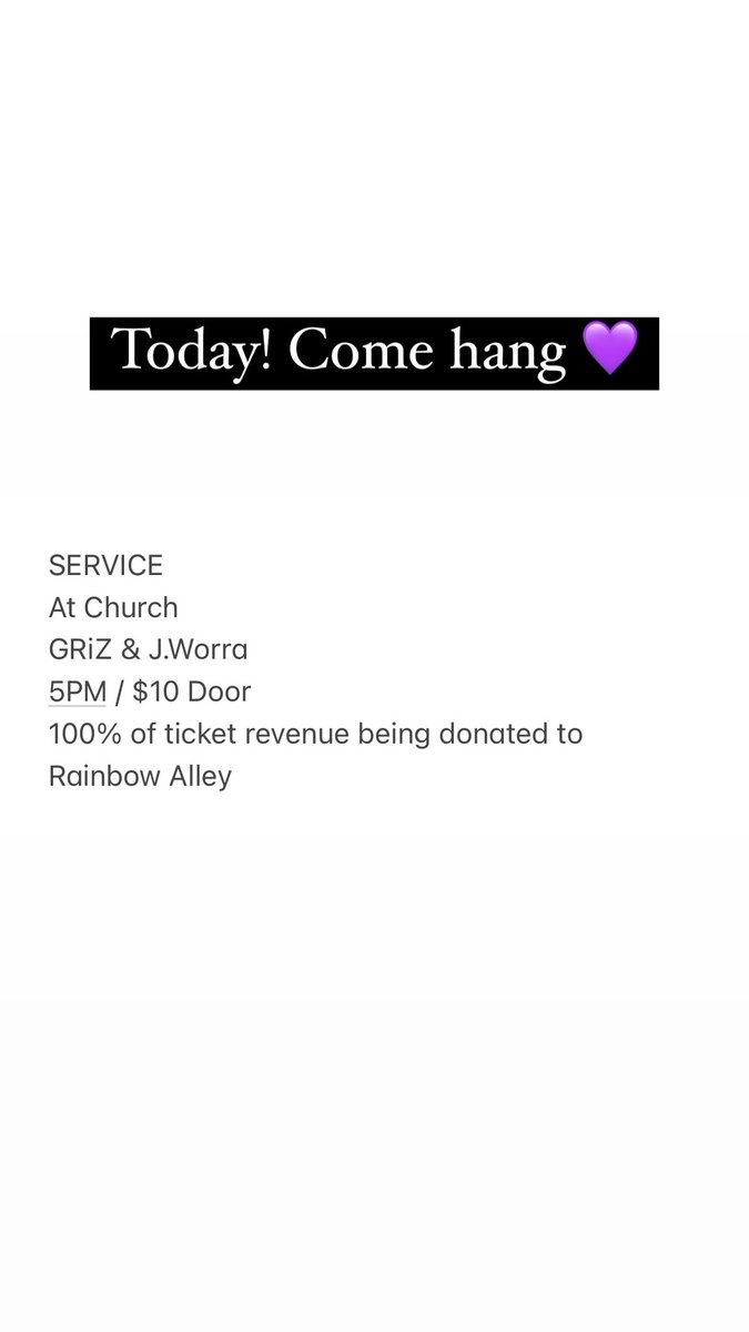 Griz's tweet photo. Playing a show tonight in Denver!! I wanted to do a fundraiser for our local queer community here. Starts at 5 pm til like 9. Let’s do dis! 100% tix goes to rainbow alley. Happy pride !! https://t.co/mXxVxmyk3X