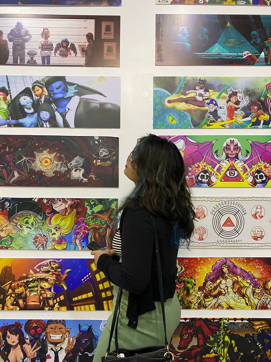 GieJoyce's tweet photo. Is it too late to be an Aswang?
So happy to have witnessed @aswangnft's first solo art show! my creative juices are pumped once again.

this community is also so refreshing! I love the support and bond that flows between them. 'til the next event! 🥰
@AswangTribe #IAmAswang https://t.co/c9uOAWts9s
