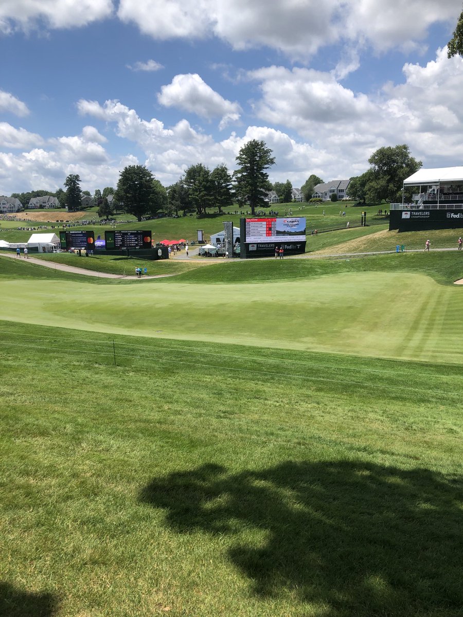 A great day here at the Travelers Championship in Cromwell Ct. #TravelersChampionship #Golf