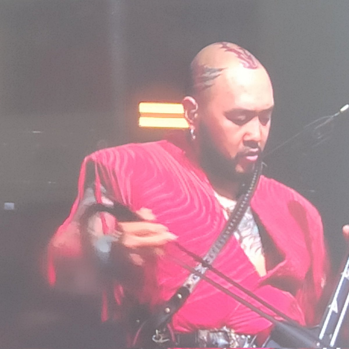 looee66's tweet image. As much as I love Blondie, had to turn over for The HU on Westholts - HU, HU, HU, HU. Incredible #glastonbury2023 #thehu