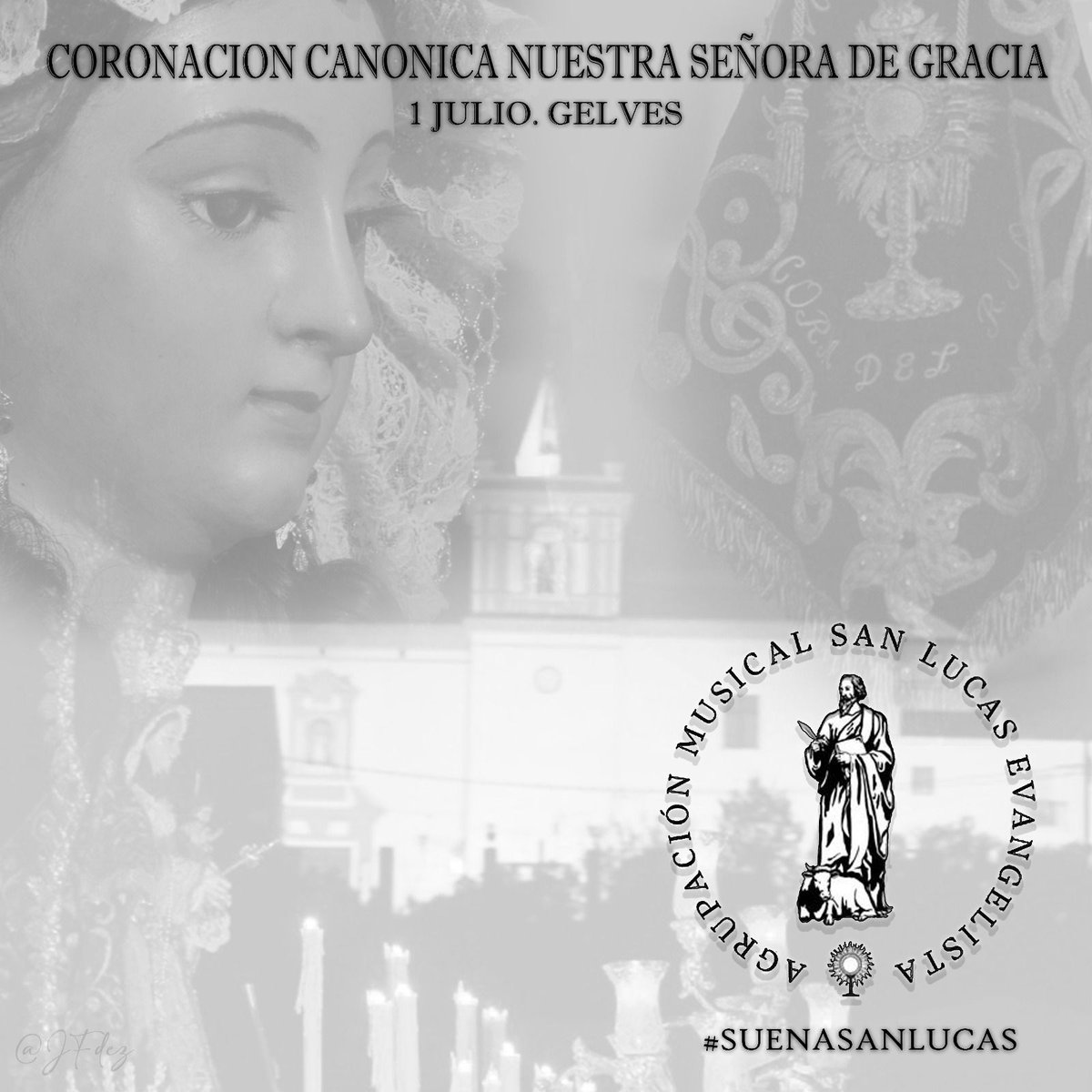 El Lunes, Martes y Miércoles a partir de las 21:30h realizaremos unos pequeños pasacalles por el pueblo de Gelves por la inminente coronación de Ntra. Sra. De Gracia, Patrona de Gelves.

#SuenaSanLucas