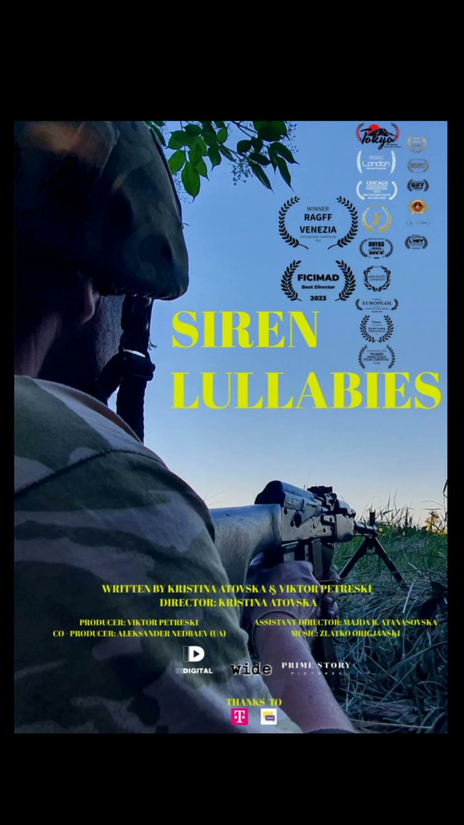 LullabiesSiren's tweet photo. It's official
Siren Lullabies just got It's 9th festival win
#sirenlullabies #warreporter #wardocumentary #standwithukraine #womeninwar #RAGFF #war #ukraine https://t.co/VBGiaZ5D89