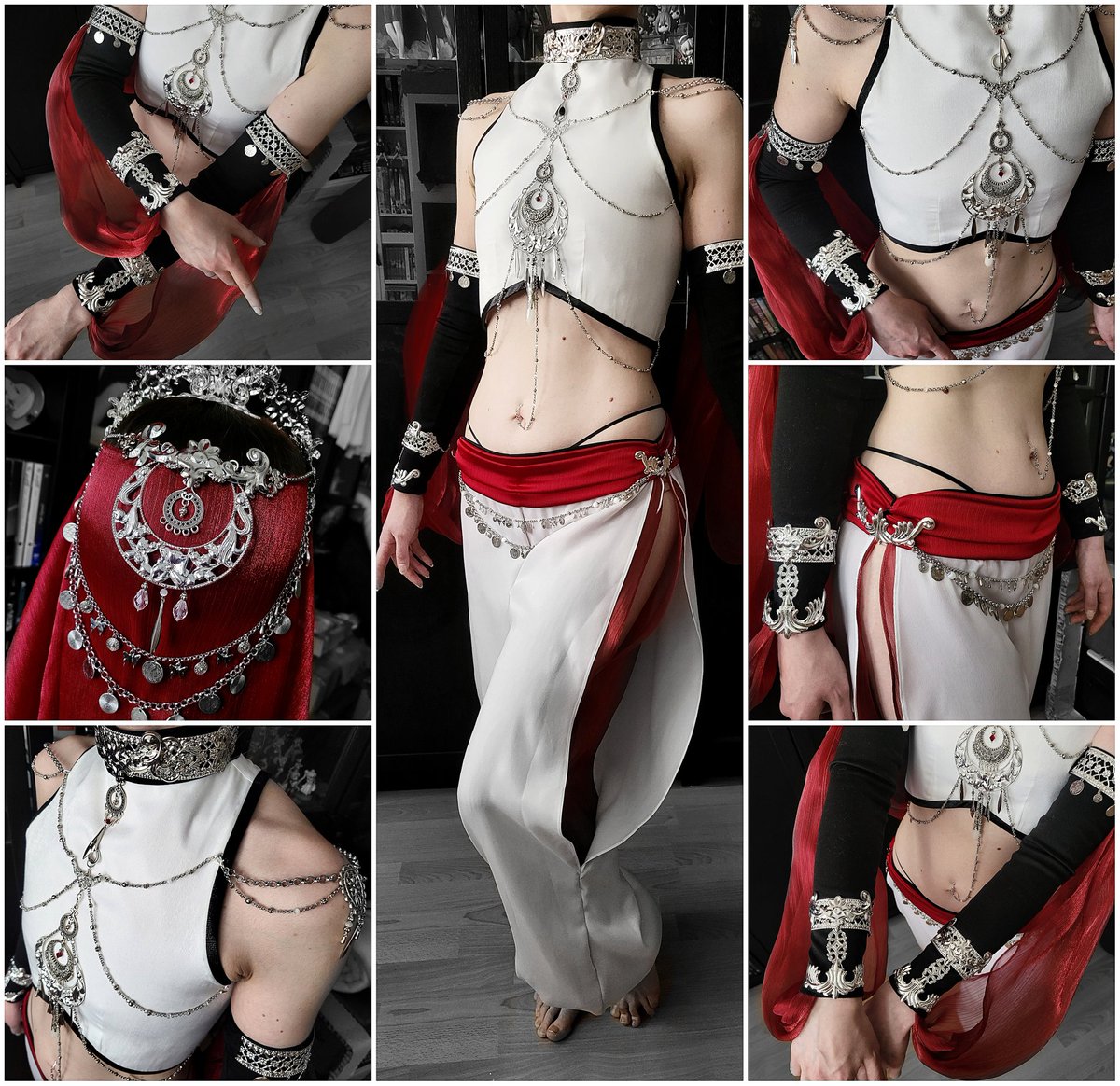 We're finally done with bellydancer Xie Lian and also with Hua Cheng! It's the first time we don't need to concrunch till the very last day and this definitely feels strange! hope you like the result 🫶

#TGCF #tianguancifu
#HeavenOfficialsBlessing #天官赐福 #XieLian #cosplay