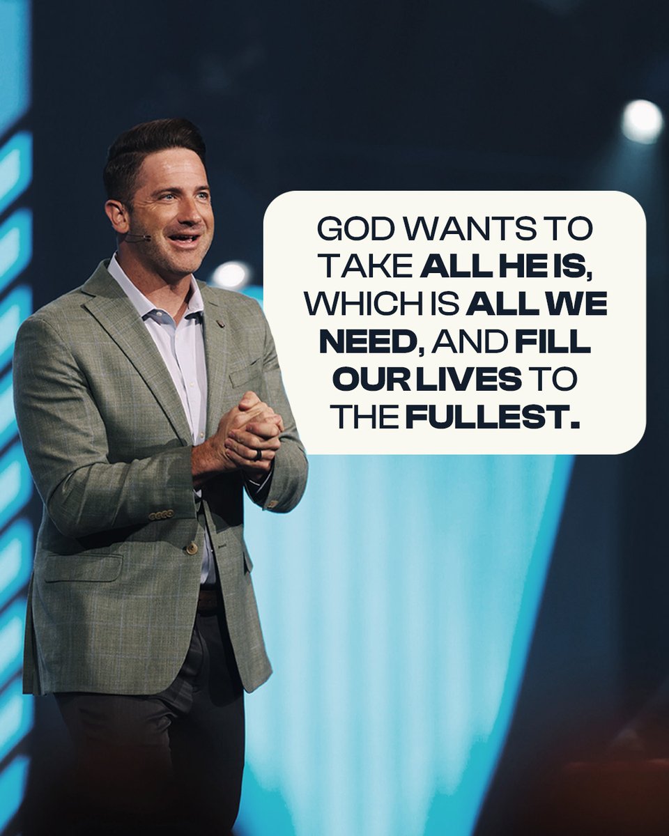 HighlandsAL's tweet photo. Wherever you feel empty, God's love can fill it! 💙 Thank you, Pastor @markpettus for an incredible and timely message today -- we're leaving FULL! #SummerAtHighlands https://t.co/ZuVEuvYtHW