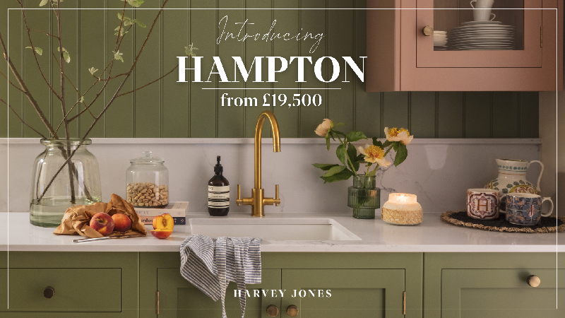 Hampton - Harvey Jones’ Newest Design - Read More: ow.ly/gNoz50ORsxr

#harvjoneskitchens #bespokekitchens #kitcheninspo #newkitchen #kitchendesign #lovenotts #itsinnottingham #theexchangenottingham